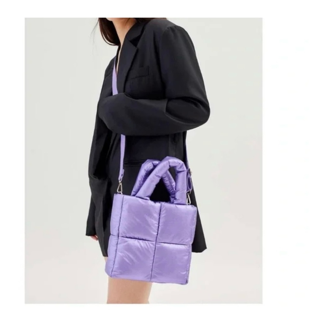 Millie Quilted Puffy Mini Tote Bag EUC